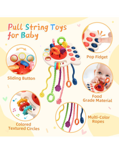 Juguetes Montessori 6 en 1 MTTIERY para Bebés 0-18 Meses