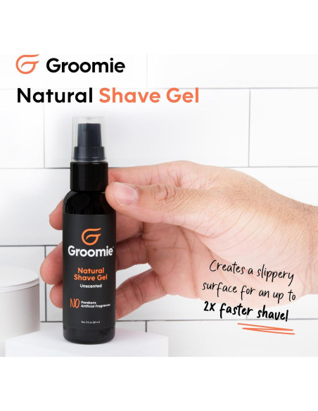 Gel de Afeitar Natural Groomie 60ml - Suave para Piel Sensible Gel de Afeitar Natural Groomie 60ml - Suave para Piel Sensible