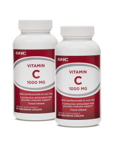 GNC Vitamina C 1000 mg Doble - Antioxidante Inmunológico