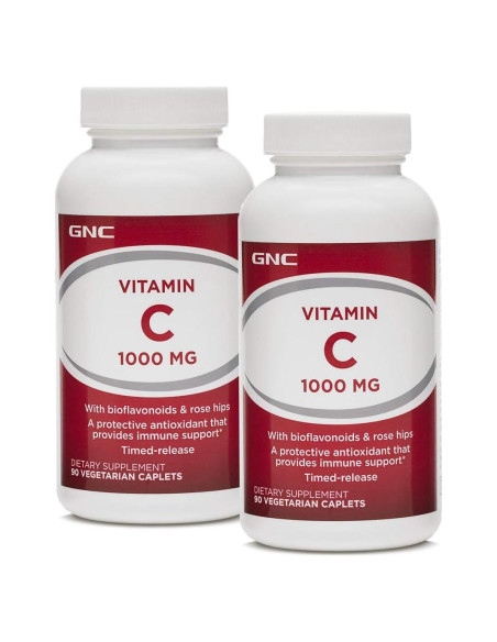 GNC Vitamina C 1000 mg Doble - Antioxidante Inmunológico GNC Vitamina C 1000 mg Doble - Antioxidante Inmunológico