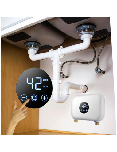 Calentador de Agua Eléctrico Instantáneo VINABUKS 5.5kW Blanco