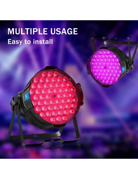 Luces de escenario LED Big Dipper 54x3W RGB paquete de 4 Luces de escenario LED Big Dipper 54x3W RGB paquete de 4