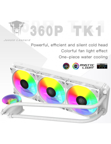 Enfriador de CPU Líquido Jungle Leopard TK1 360mm ARGB Blanco