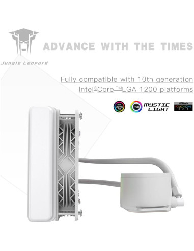Enfriador de CPU Líquido Jungle Leopard TK1 360mm ARGB Blanco