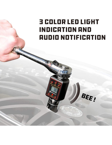 Adaptador de Par Digital Powerbuilt 1/2" 29-147 Ft-Lb 40-200 Nm Adaptador de Par Digital Powerbuilt 1/2" 29-147 Ft-Lb 40-200 Nm