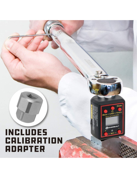 Adaptador de Par Digital Powerbuilt 1/2" 29-147 Ft-Lb 40-200 Nm Adaptador de Par Digital Powerbuilt 1/2" 29-147 Ft-Lb 40-200 Nm