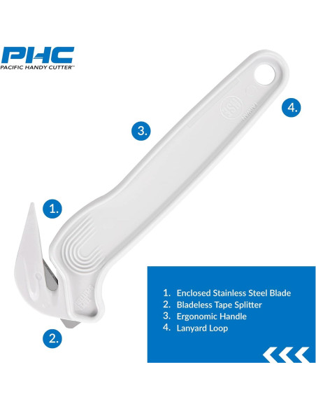 Cortador de Película Blanco Pacific Handy Cutter DFC364 NSF Cortador de Película Blanco Pacific Handy Cutter DFC364 NSF