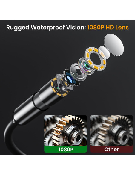 Endoscopio Industrial ILIHOME T40AV 1080P HD 5m IP67 Endoscopio Industrial ILIHOME T40AV 1080P HD 5m IP67