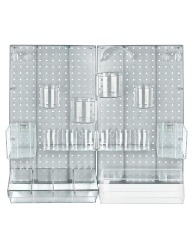 Kit Organizador de Pared 24 Piezas Azar Displays Multiusos