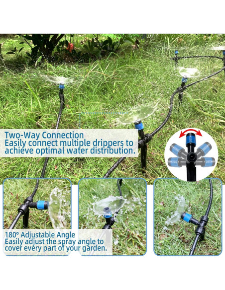 20 Emisores de Goteo Spalolen Push-Fit Ajustables 1/4" 20 Emisores de Goteo Spalolen Push-Fit Ajustables 1/4"