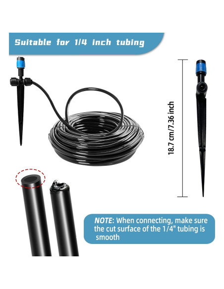 20 Emisores de Goteo Spalolen Push-Fit Ajustables 1/4" 20 Emisores de Goteo Spalolen Push-Fit Ajustables 1/4"