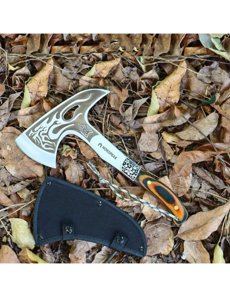 Hacha de Camping NORDPEAK con Funda - Hoja de Acero 8.49 cm Hacha de Camping NORDPEAK con Funda - Hoja de Acero 8.49 cm