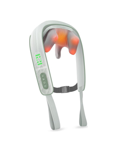 Masajeador de Cuello Inalámbrico Snailax SL-682 con Calor 4D