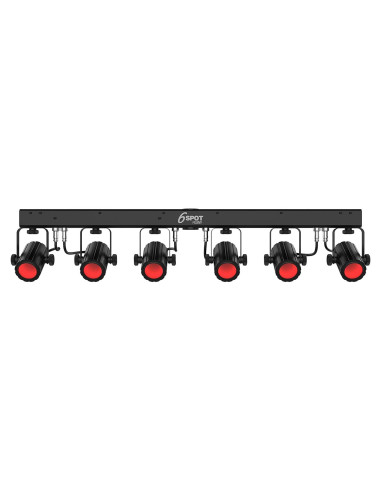 Iluminación LED Chauvet DJ 6Spot RGBW con 6 Cabezas Ajustables