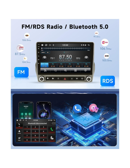 Estéreo de coche METEESER Android 13 para Chevrolet Camaro 2008-2015, 4G+64G, Pantalla IPS 32EQ DSP, Bluetooth 5.0 Estéreo de coche METEESER Android 13 para Chevrolet Camaro 2008-2015, 4G+64G, Pantalla IPS 32EQ DSP, Bluetooth 5.0