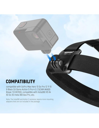 Juego de Accesorios NEEWER para Cámaras de Acción GP-75