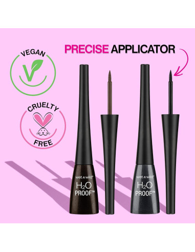 Delineador Líquido a Prueba de Agua Wet n Wild Negro 13.89g