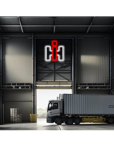 Cartel de Neón LED Foxiden International Harvester 30x30cm
