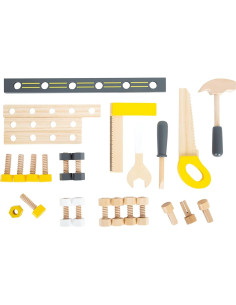 Banco de Trabajo Compacto de Madera Small Foot 11805 con 5 Herramientas 2