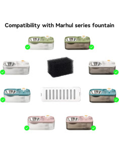 Filtros de Reemplazo Marchul para Fuente de Agua Gatos - 14 Piezas 2
