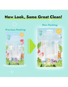 Cabezas de cepillo de dientes Papablic - 2 unidades para bebés 2