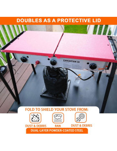 Juego de Estantes Laterales Plegables BBQ Future para Estufas de 3 Quemadores 2