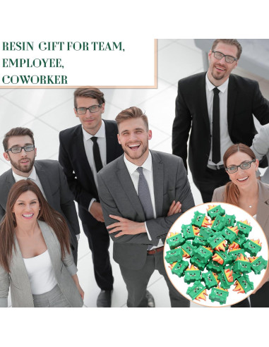 Conjunto de 40 Adornos de Basurero de Resina Verde - Arrowbash