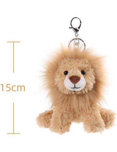 Llavero de peluche león amarillo Apricot Lamb 11.43 cm