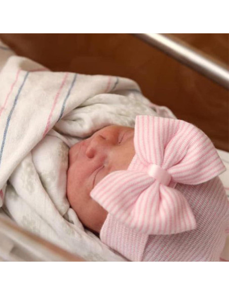 Gorros para Bebé Niña Recién Nacida AQOKKA - Algodón Suave 0-3 Meses Gorros para Bebé Niña Recién Nacida AQOKKA - Algodón Suave 0-3 Meses