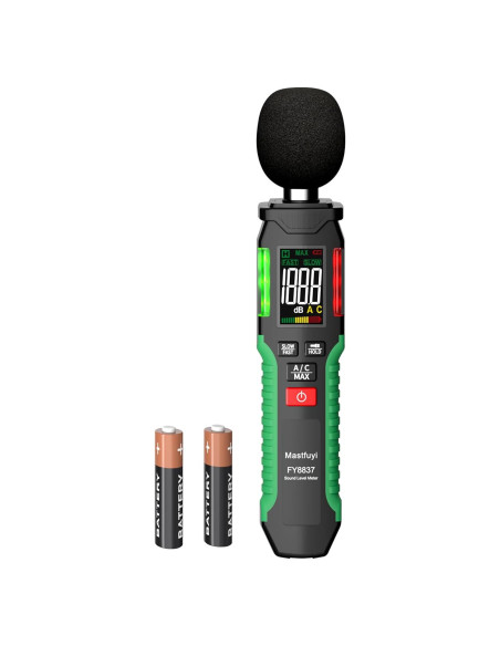 Medidor de Decibelios Mastfuyi FY8837 30-130 dB Digital LCD Medidor de Decibelios Mastfuyi FY8837 30-130 dB Digital LCD