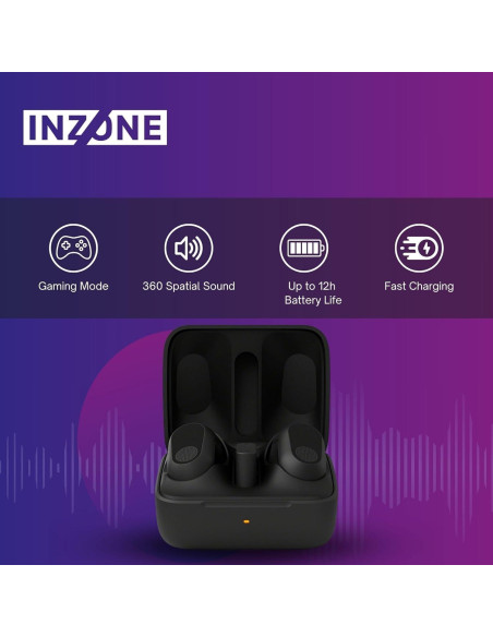 Auriculares Gaming Inalámbricos Sony INZONE Buds Negro - Cancelación de Ruido Auriculares Gaming Inalámbricos Sony INZONE Buds Negro - Cancelación de Ruido