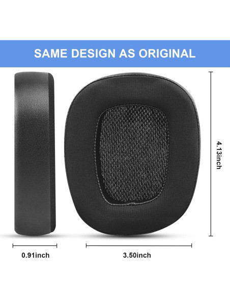 Almohadillas de Reemplazo Gel Refrigerante GEVO para Logitech G231 G433 G533 G633 G935 Almohadillas de Reemplazo Gel Refrigerante GEVO para Logitech G231 G433 G533 G633 G935