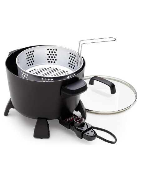 Presto Olla Grande 8 Cuartos Multi-Cocinera Negra Presto Olla Grande 8 Cuartos Multi-Cocinera Negra