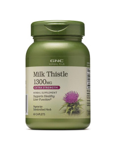 Suplemento Cardo Mariano GNC Herbal Plus 1300mg Vegetariano