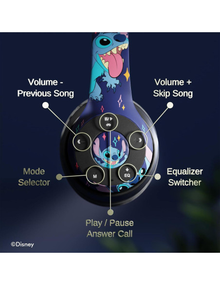 Auriculares Bluetooth iJoy Lilo & Stitch Plegables 289g Auriculares Bluetooth iJoy Lilo & Stitch Plegables 289g