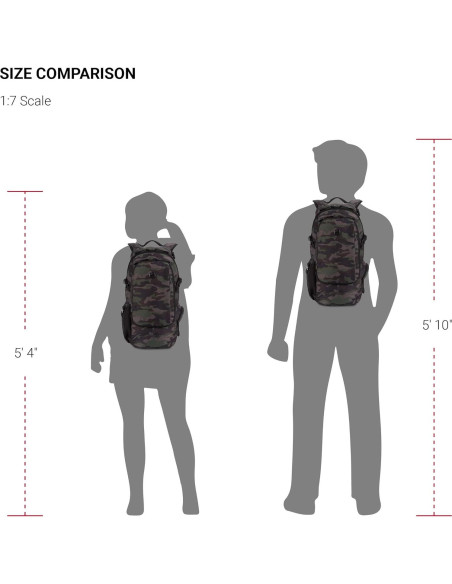 Mochila Estrecha SwissGear 3598 Camo Verde 15.9L para Tablet Mochila Estrecha SwissGear 3598 Camo Verde 15.9L para Tablet