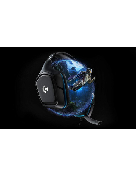 Auriculares Gaming Logitech G432 con Cable - Negro/Azul Auriculares Gaming Logitech G432 con Cable - Negro/Azul