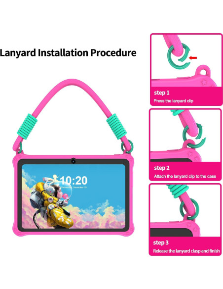 Tablet para Niños PRITOM K7 Rosa 7" 32GB Android 13 WiFi Tablet para Niños PRITOM K7 Rosa 7" 32GB Android 13 WiFi