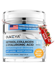 Crema Hidratante Anti-Envejecimiento OUKEYA 3% Retinol 50g