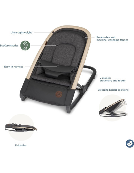 Silla de Balanceo 2-en-1 Maxi-Cosi Kori Grafito Clásico Silla de Balanceo 2-en-1 Maxi-Cosi Kori Grafito Clásico