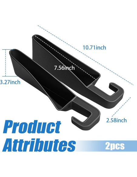 Organizador de Relleno Espacio Asientos Coche IHOTDER 2PCS Organizador de Relleno Espacio Asientos Coche IHOTDER 2PCS