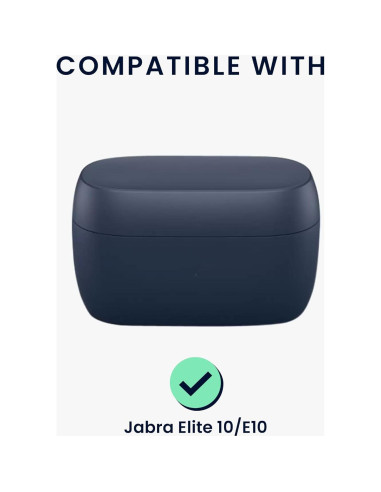 Funda de Silicona kwmobile para Jabra Elite 10/E10 - Patrón Relieve