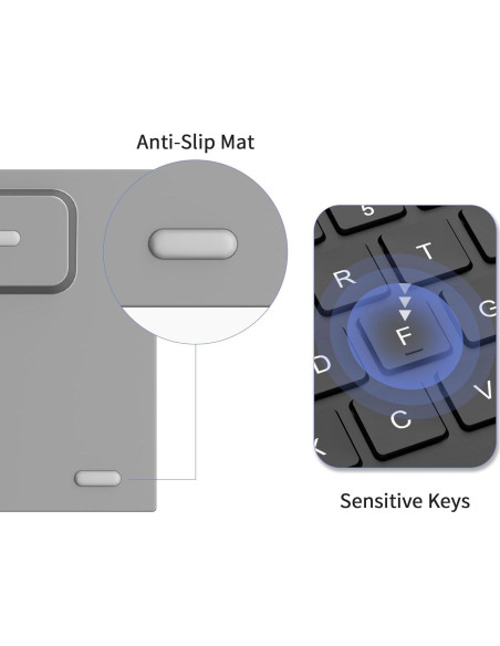 Teclado Bluetooth Recargable CZUR TouchBoard Pro - Inalámbrico, Delgado, Portátil Teclado Bluetooth Recargable CZUR TouchBoard Pro - Inalámbrico, Delgado, Portátil