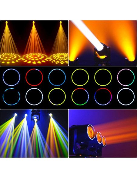 Cabeza Móvil de Luz de Escenario 230W 14 Gobos 14 Colores Cabeza Móvil de Luz de Escenario 230W 14 Gobos 14 Colores