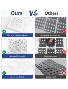 Carpeta de Doblado de Ropa BoxLegend V2-Plus Blanco 28.7x24.5cm 2