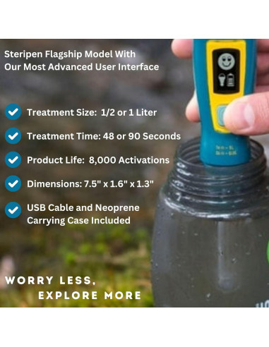 Purificador de Agua UV SteriPen Ultra - Batería 2200mAh