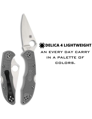 Cuchillo Plegable Spyderco Delica 4 18.1 cm Acero VG-10 Gris