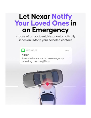 Cámara Dash Nexar Beam - 32GB, Modo Estacionamiento 24H