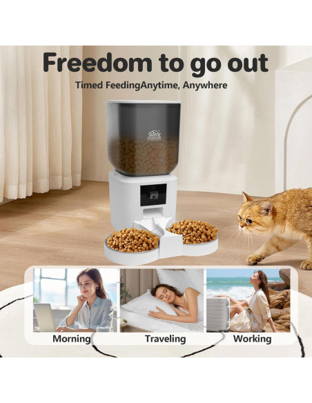 Dispensador Automático de Comida 8L WiFi App Inteligente Dispensador Automático de Comida 8L WiFi App Inteligente