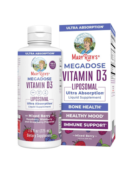 Vitamina D3 Liposomal MaryRuth 4000 UI | Vegano | 45 Porciones Vitamina D3 Liposomal MaryRuth 4000 UI | Vegano | 45 Porciones